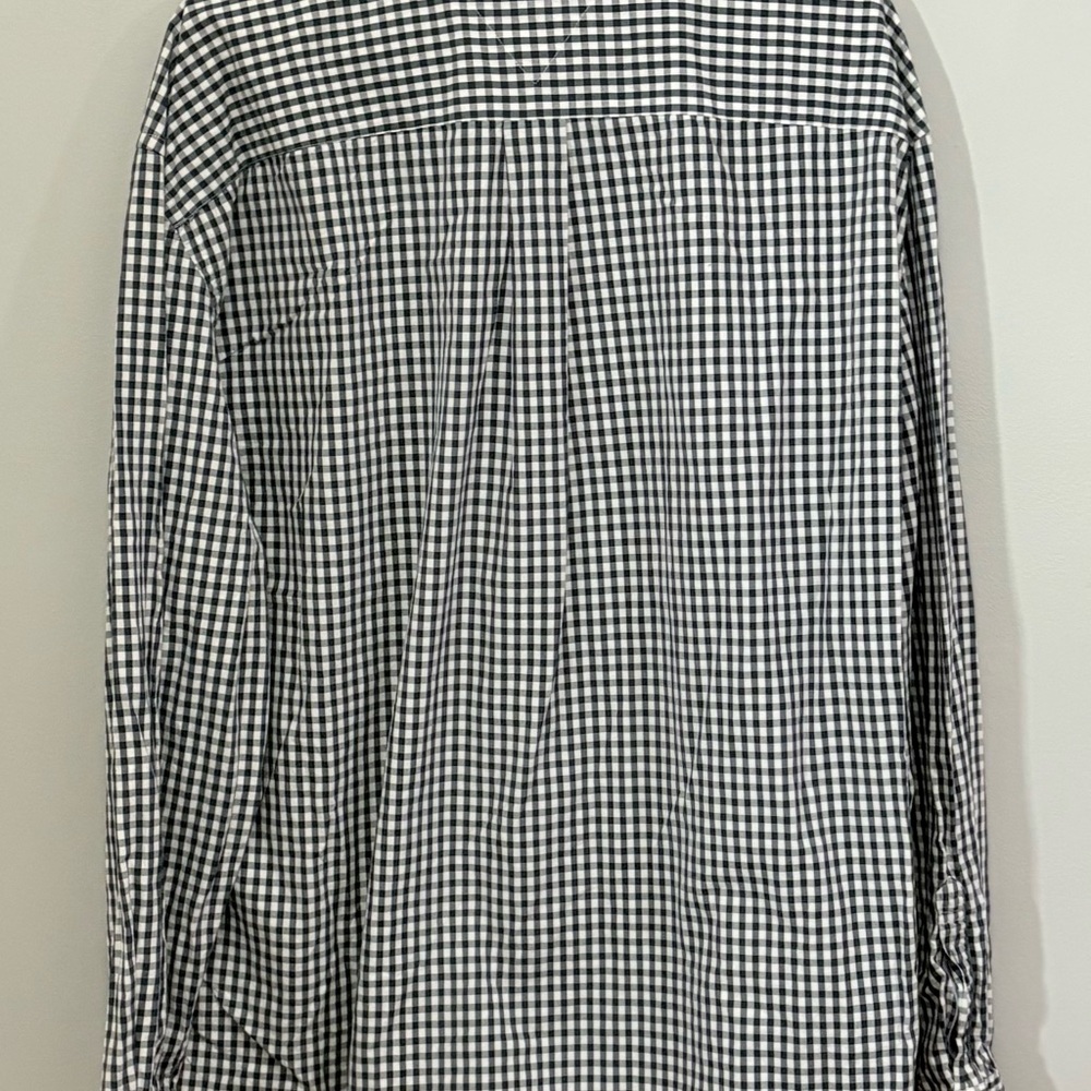 Tommy Hilfiger Men's Black and White Gingham Shirt - Picture 5 of 8